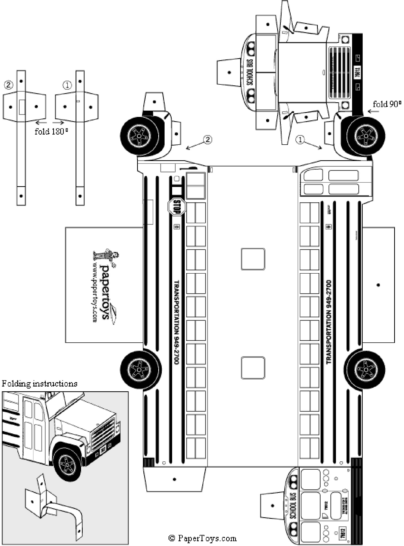 Free Bus Template Printable