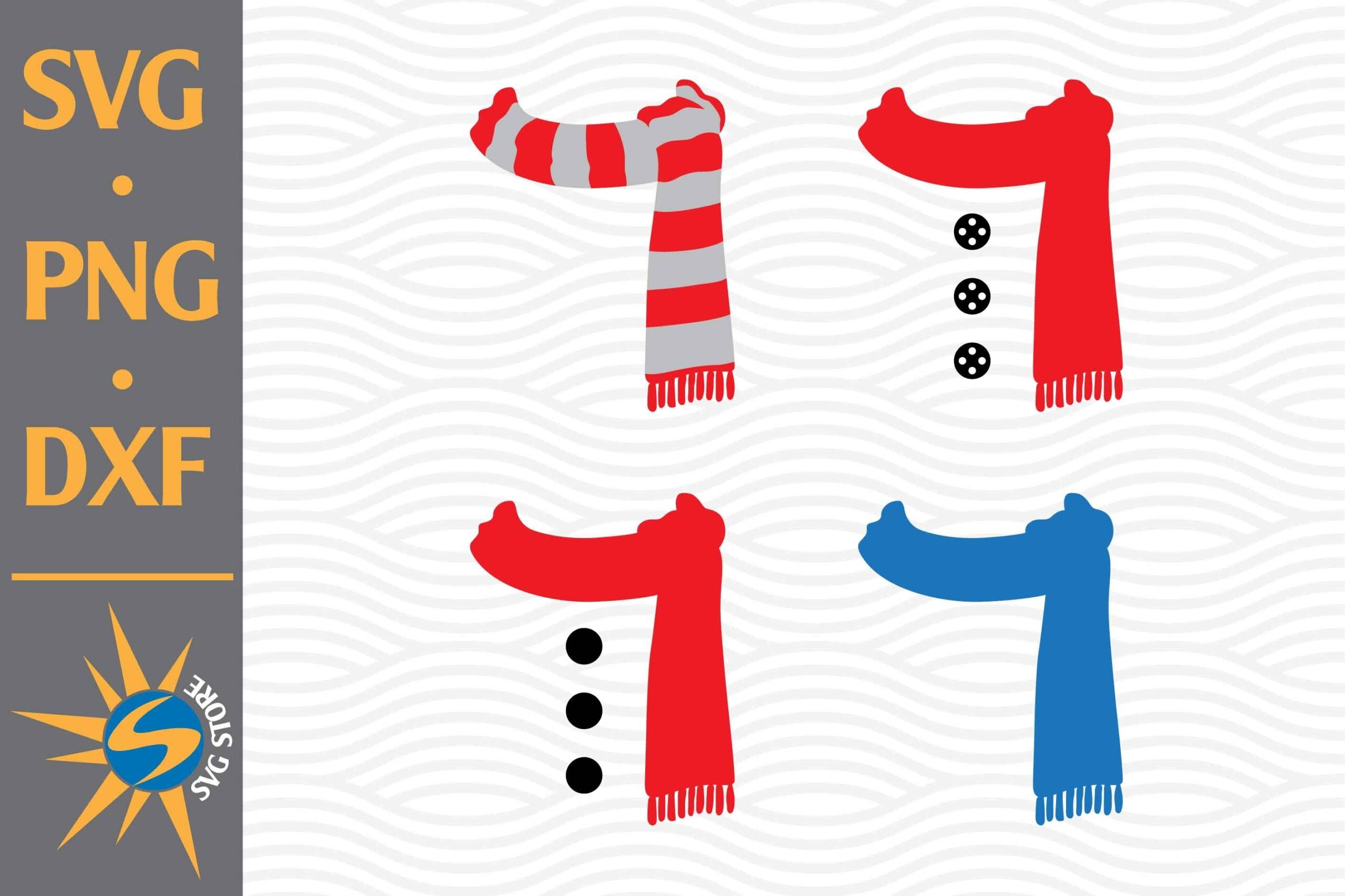 Snowman Scarf SVG PNG DXF Digital Files Include By SVGStoreShop TheHungryJPEG
