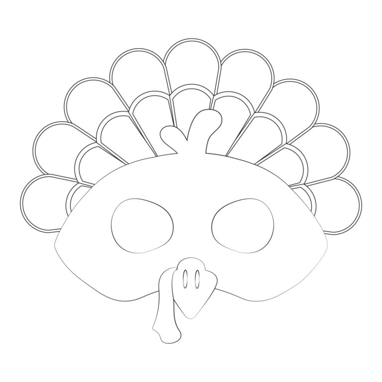 Thanksgiving Turkey Face 11 Free PDF Printables Printablee