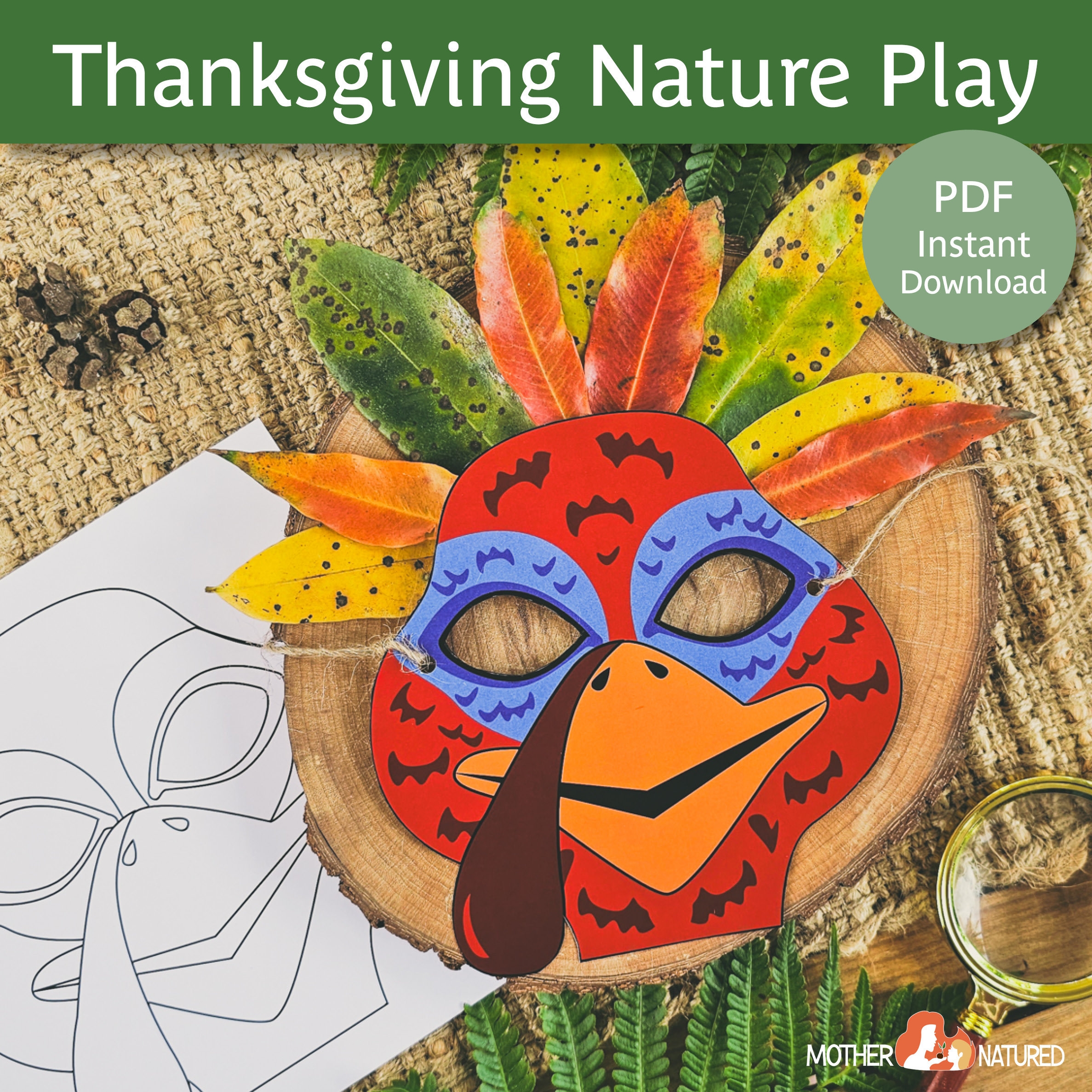 Turkey Mask Thanksgiving Turkey Mask Printable Turkey Mask Color In Turkey Mask Paper Turkey Mask
