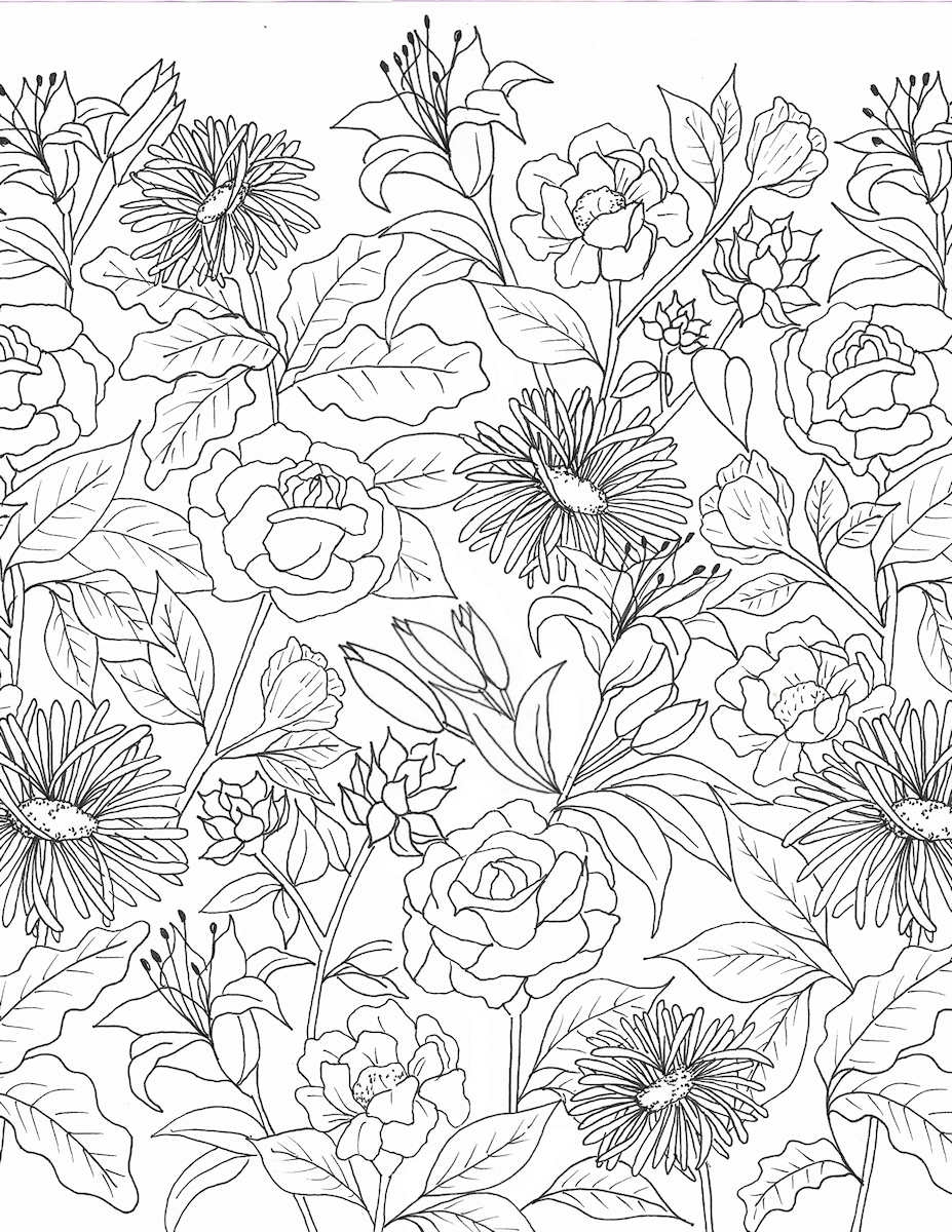 Free Printable Wall Flower Template