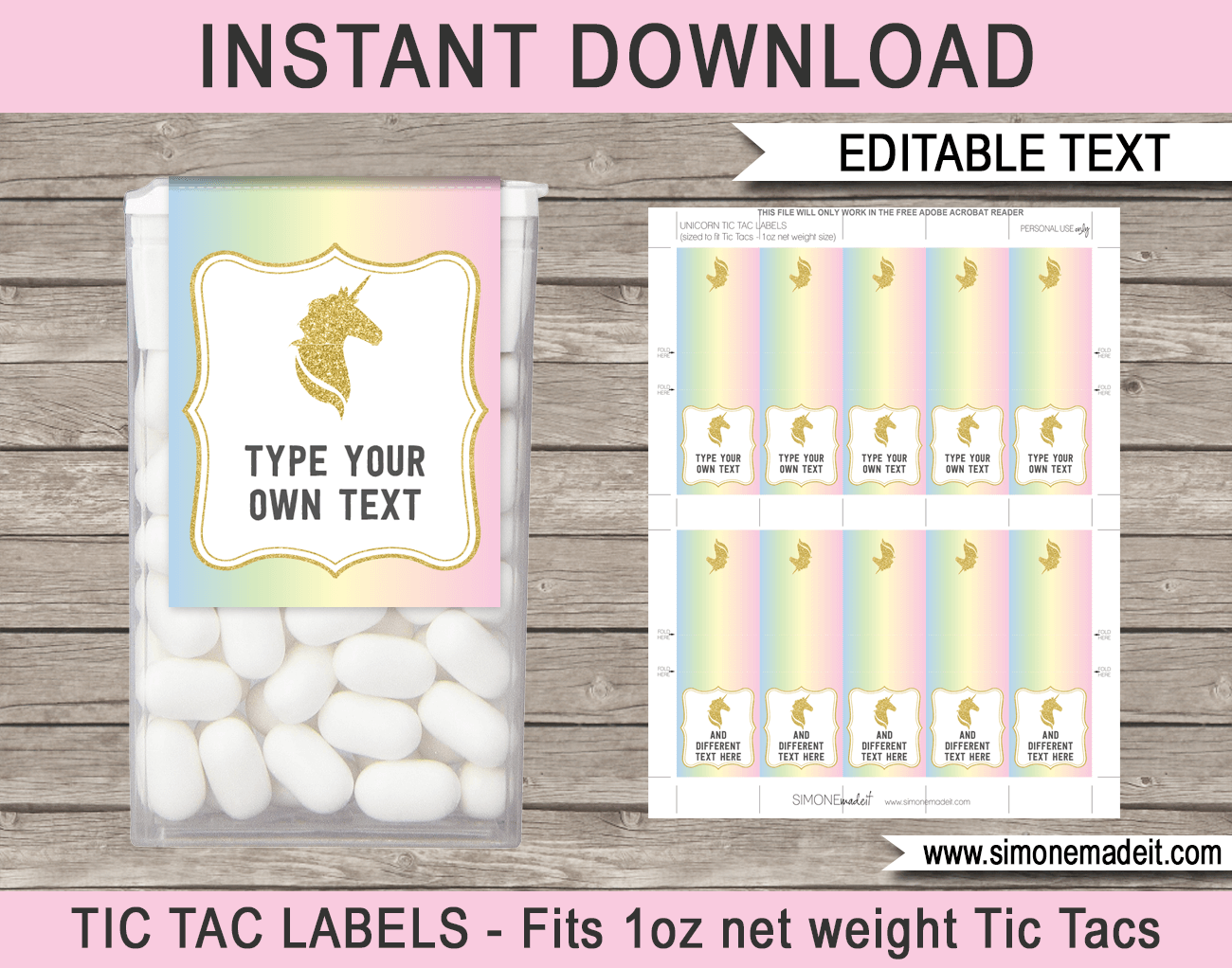 Free Tic Tac Template Printable