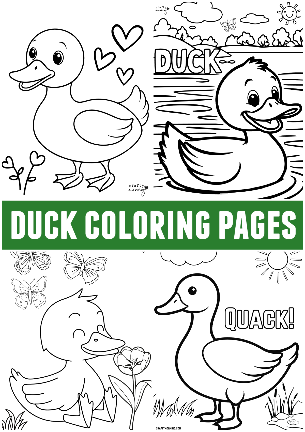 Free Printable Duck Coloring Pages