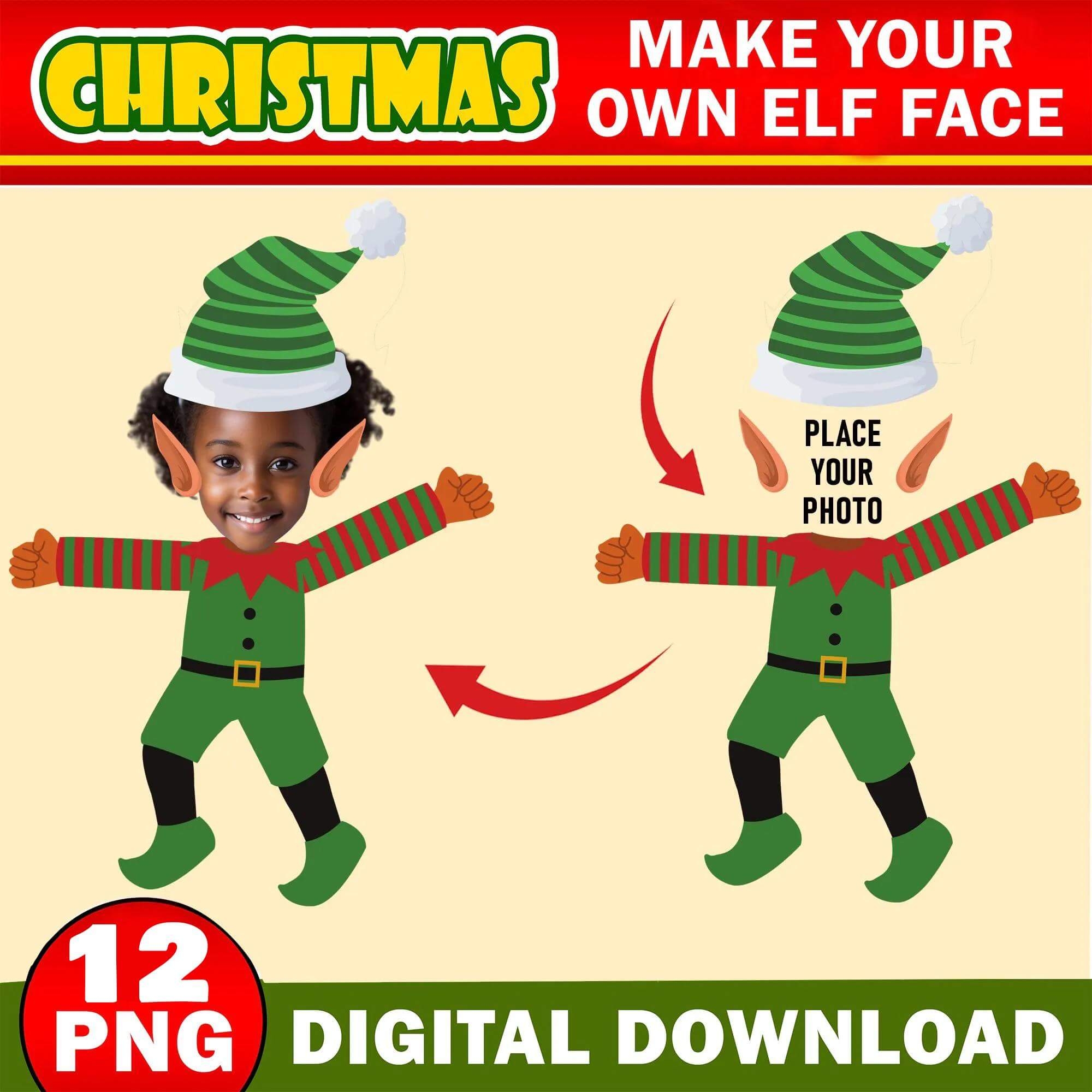Elf Yourself Blank Printable Template