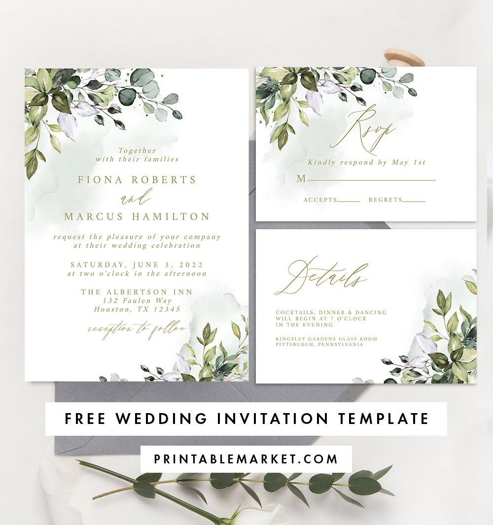13 Wedding Invitation Templates You Can Download U0026 Print Worksheets Library