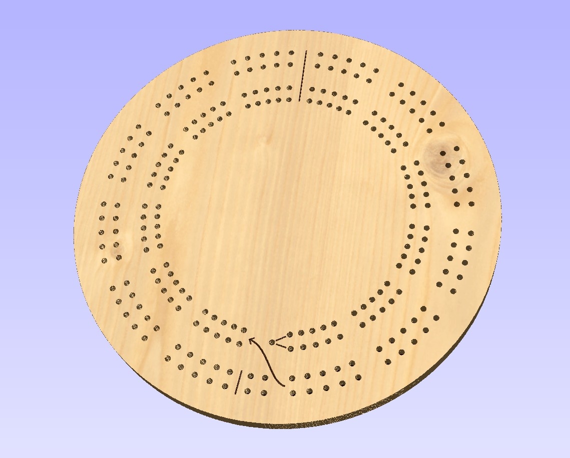 Free Printable Cribbage Board Template