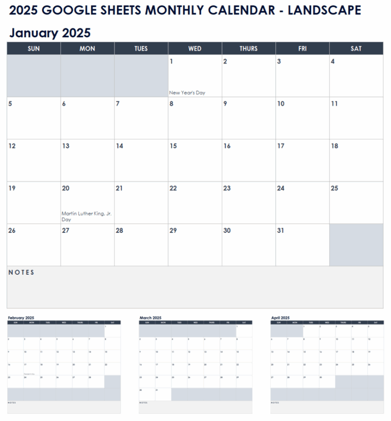 19 Free Google Calendar Templates For 2025