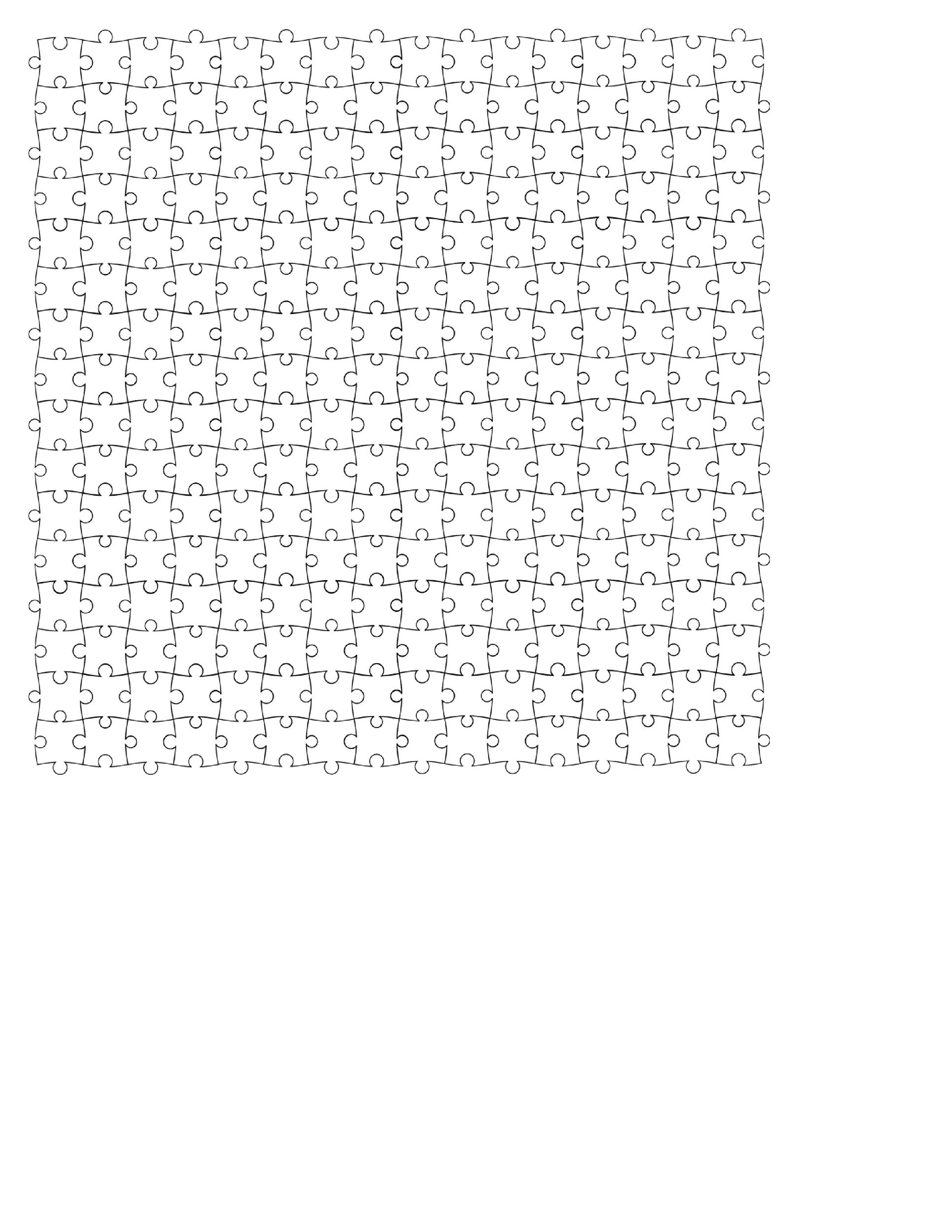 Blank Jigsaw Puzzle Template Free Printable