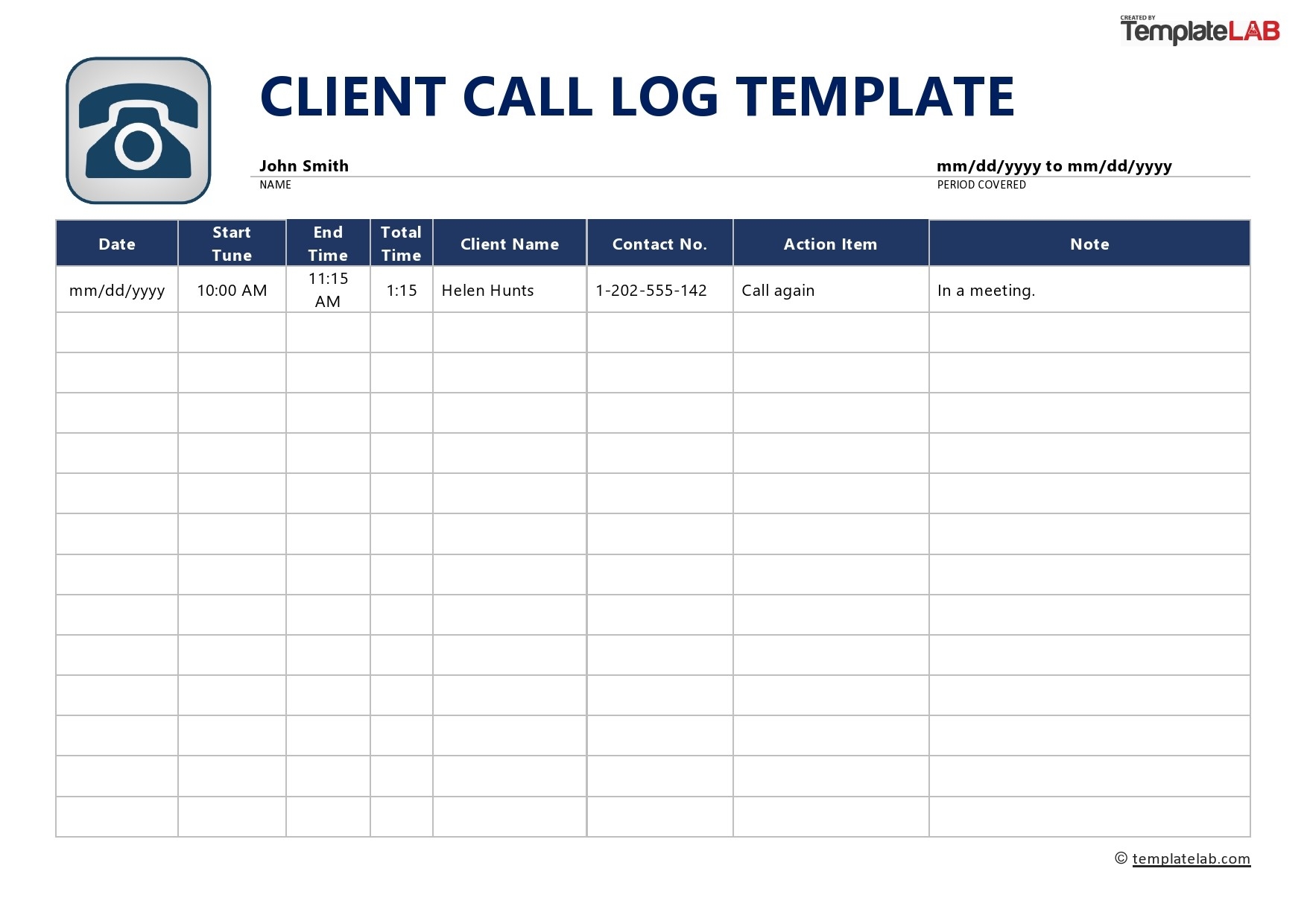 Free Printable Phone Template