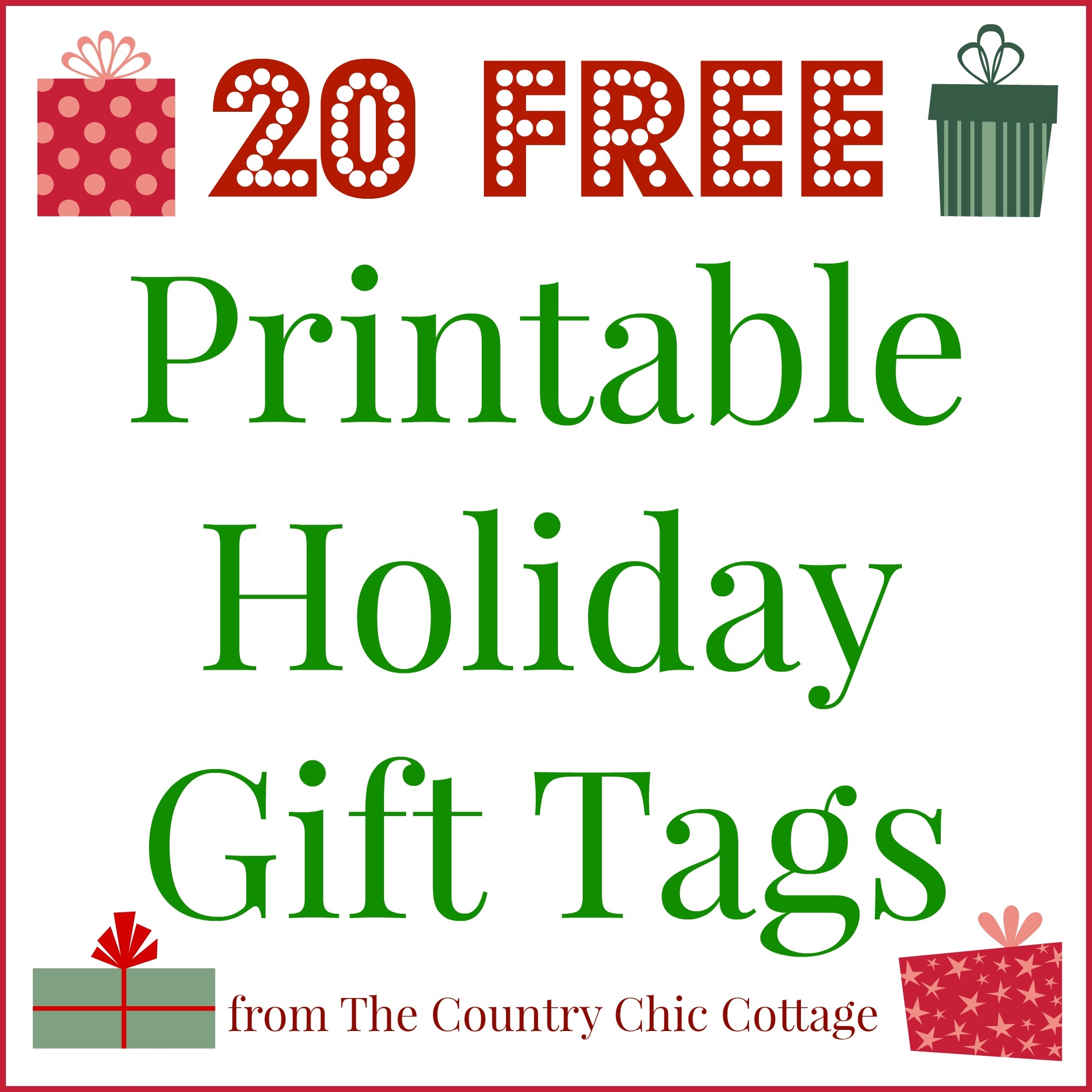 Free Santa Gift Tags Printable Template