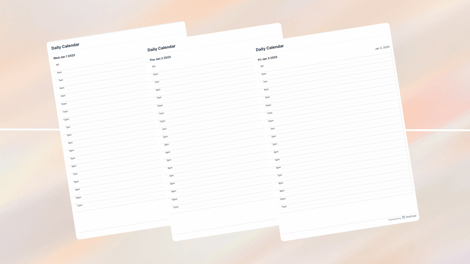 Free Printable Blank Calendars 2025