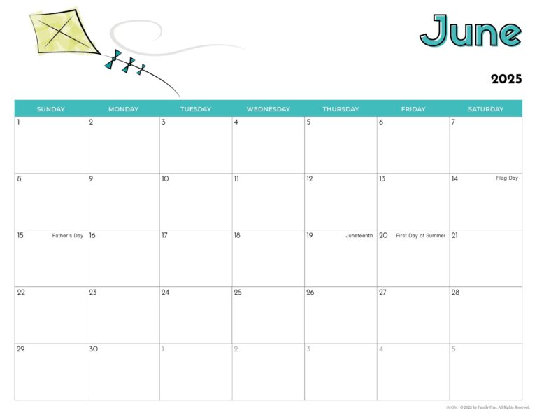 2025 Printable Calendars For Kids IMOM
