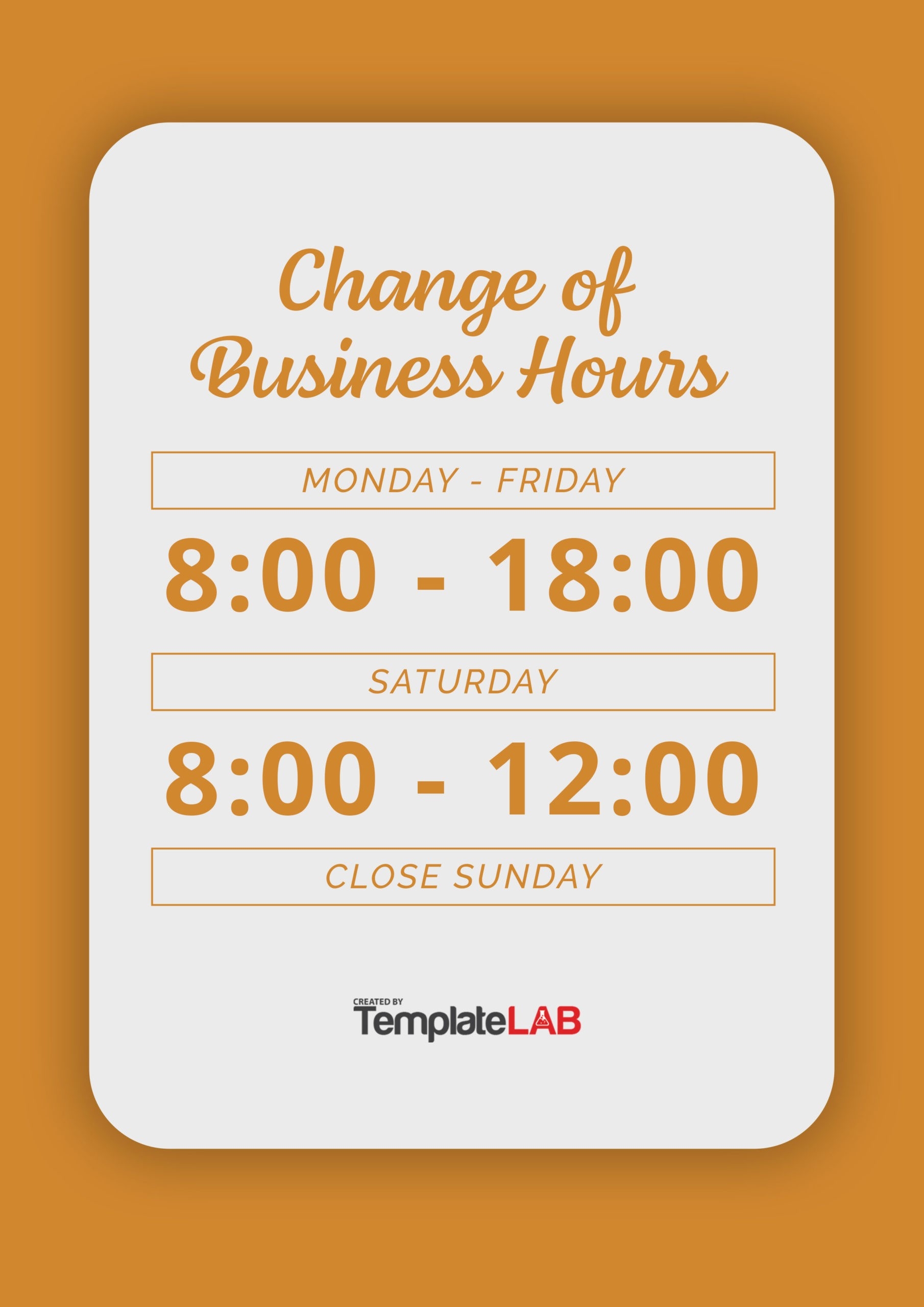 22 Printable Business Hours Templates Word PowerPoint PDF 