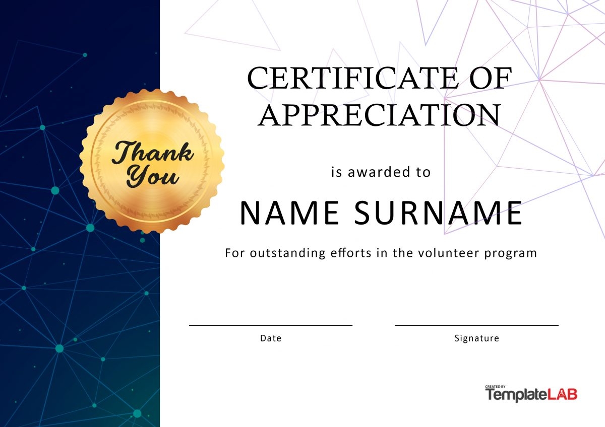 26 Free Certificate Of Appreciation Templates And Letters 26 Free Certificate Of Appreciation Templates And Letters