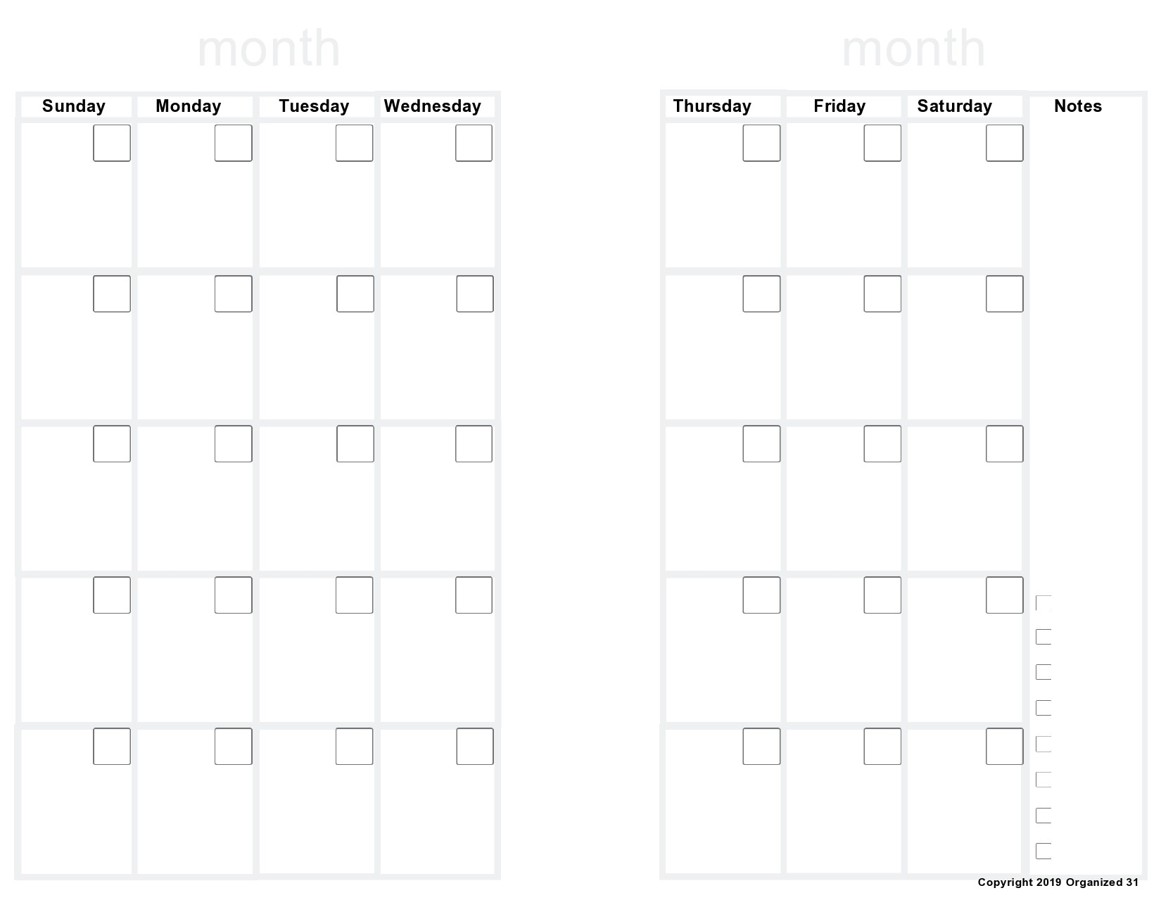 Digital Bullet Journal Template Free Printable