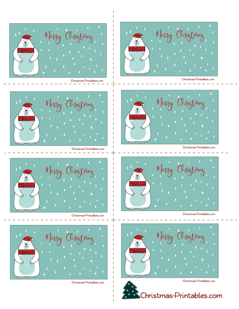 30 Free Printable Christmas Labels Worksheets Library