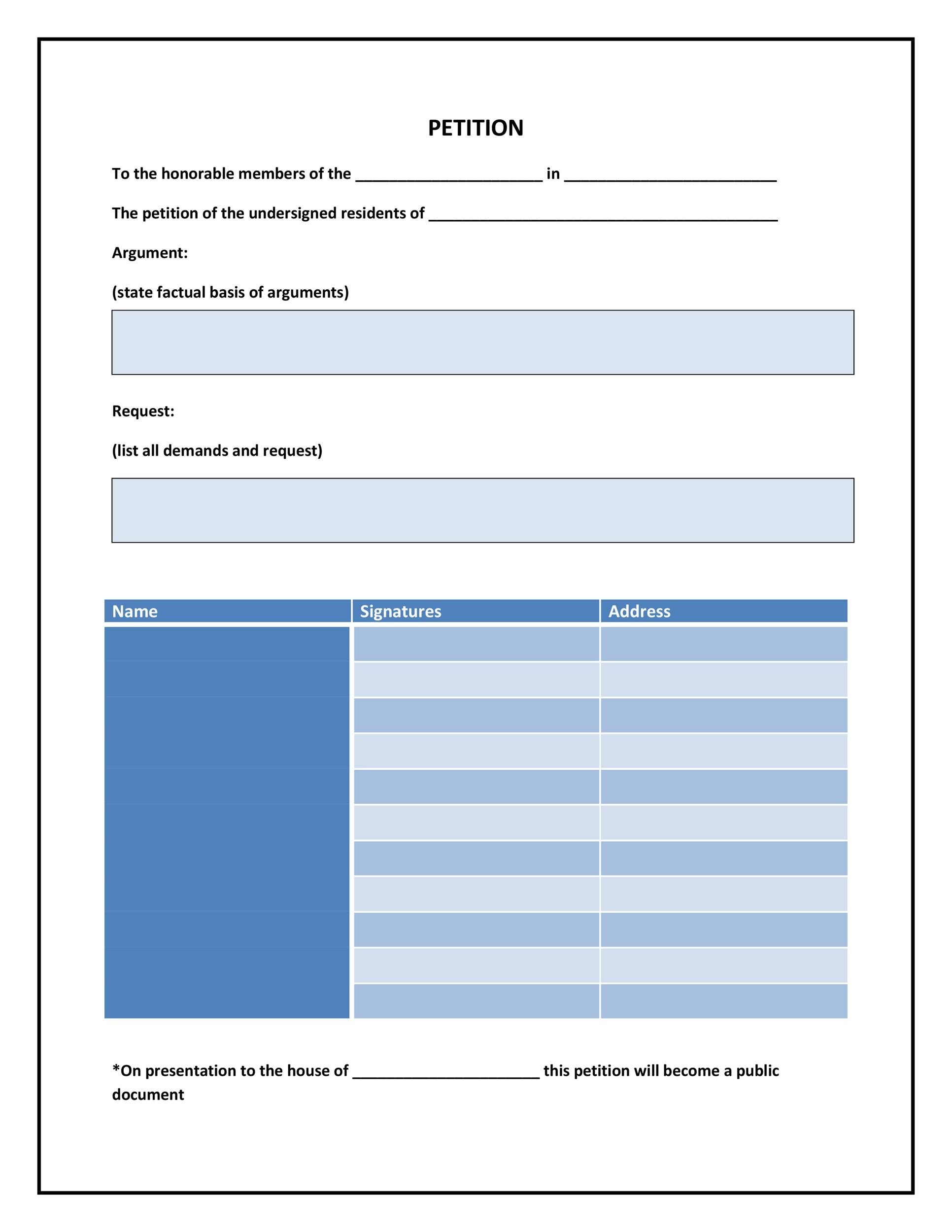 30 Petition Templates How To Write Petition Guide 30 Petition Templates How To Write Petition Guide