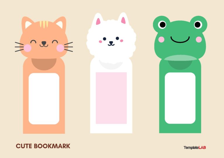 31 Free Printable Bookmark Templates Word PDF
