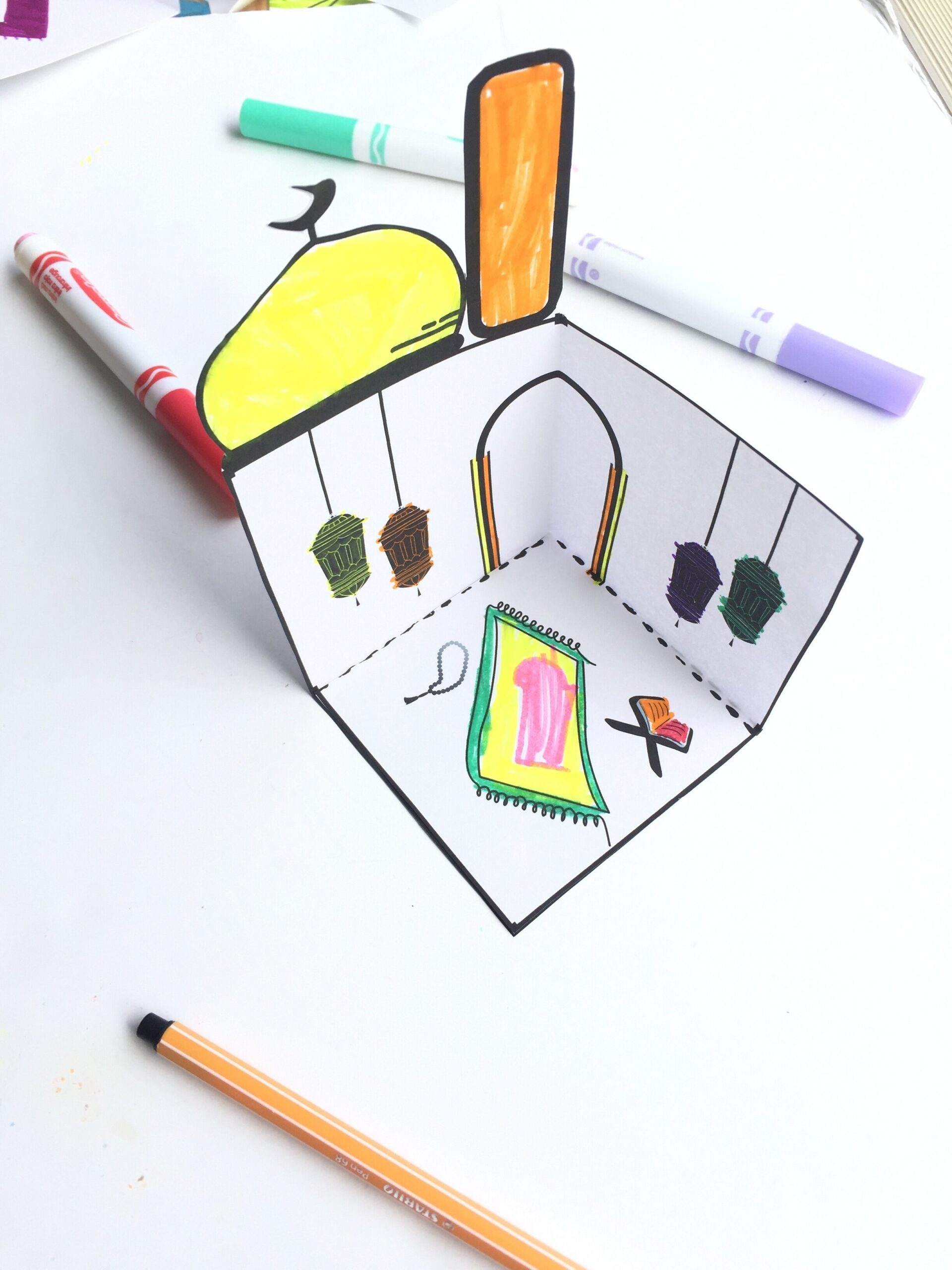 3D Mosque FREE Printable Lunar Learners