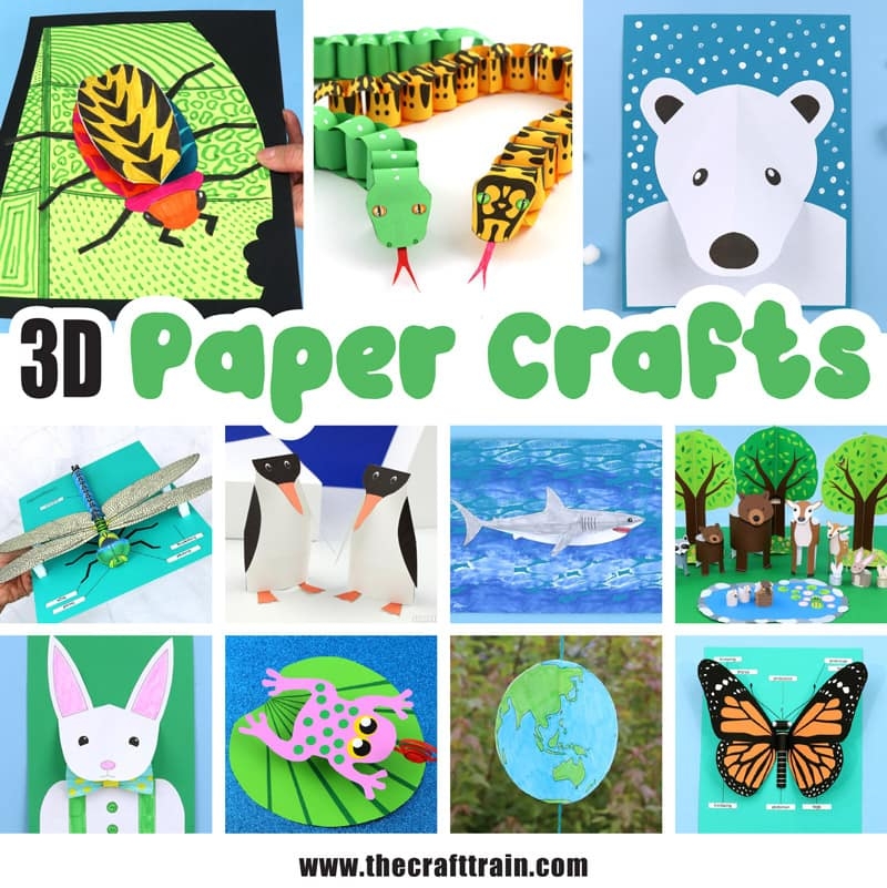 Printable 3d Paper Craft Template Free