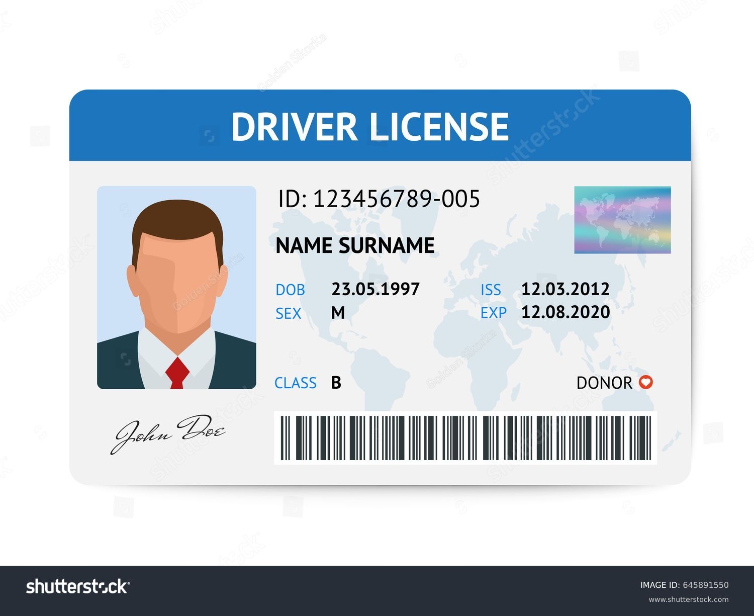 Free Printable Drivers License Template