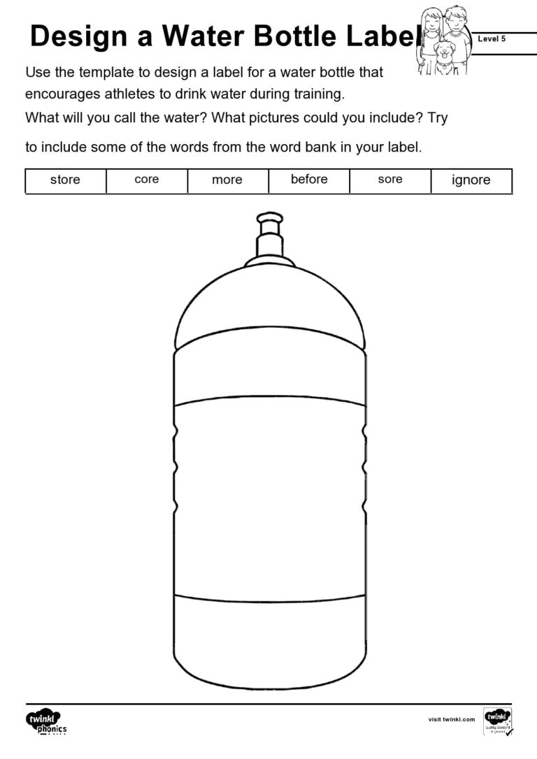 40 Editable Water Bottle Label Templates 100 Free