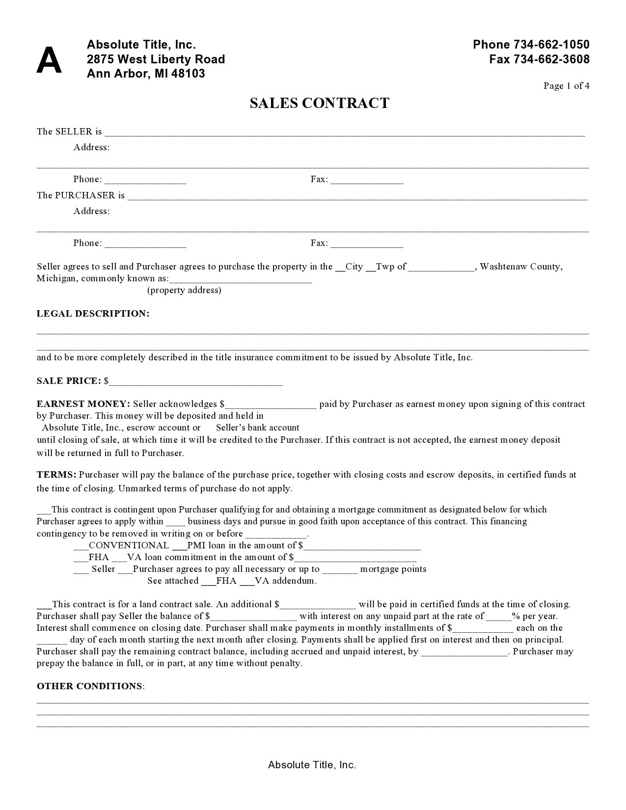 40 Free Sales Contract Templates Word TemplateLab