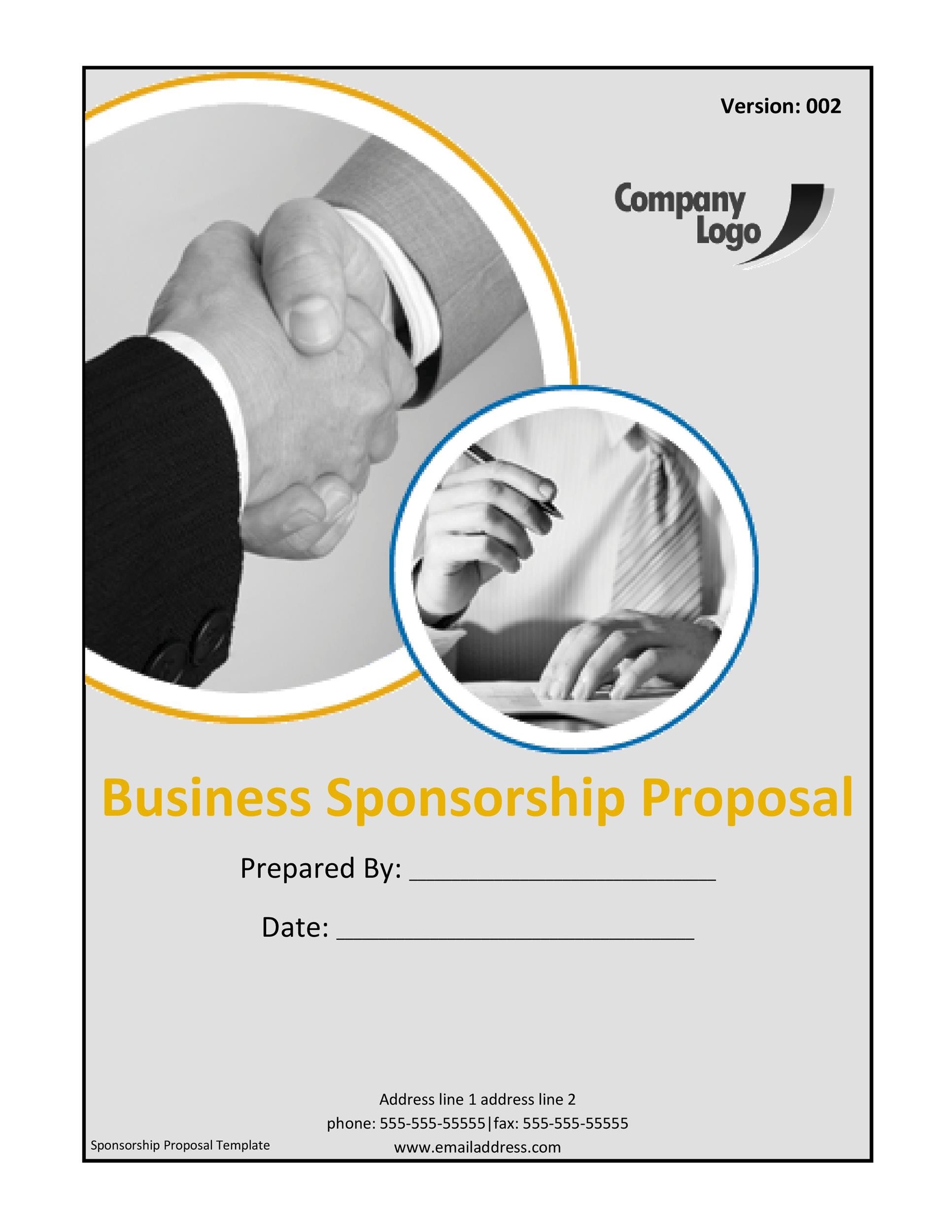 40 Sponsorship Letter U0026 Sponsorship Proposal Templates