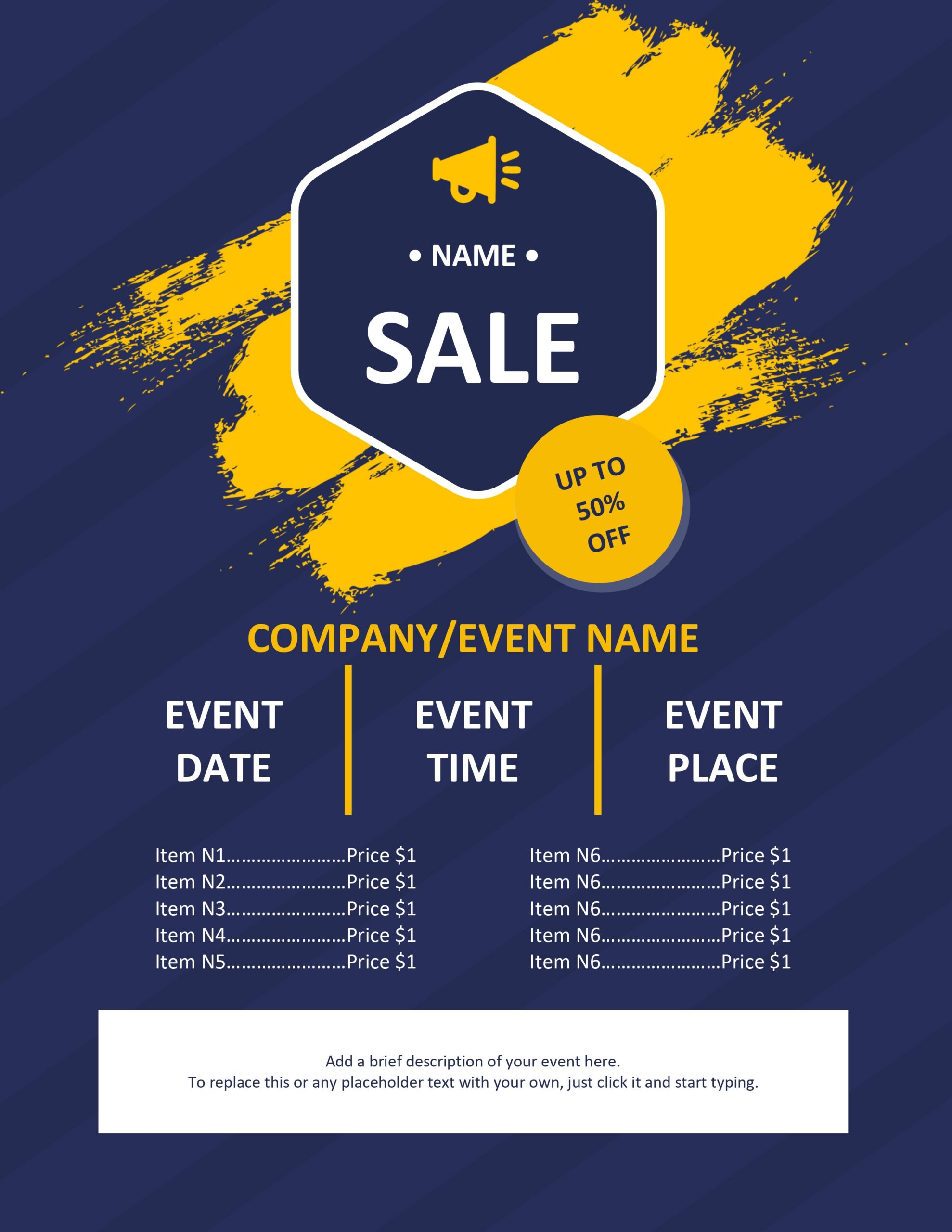 57 Free Poster And Flyer Templates Clean Simple And Minimalist