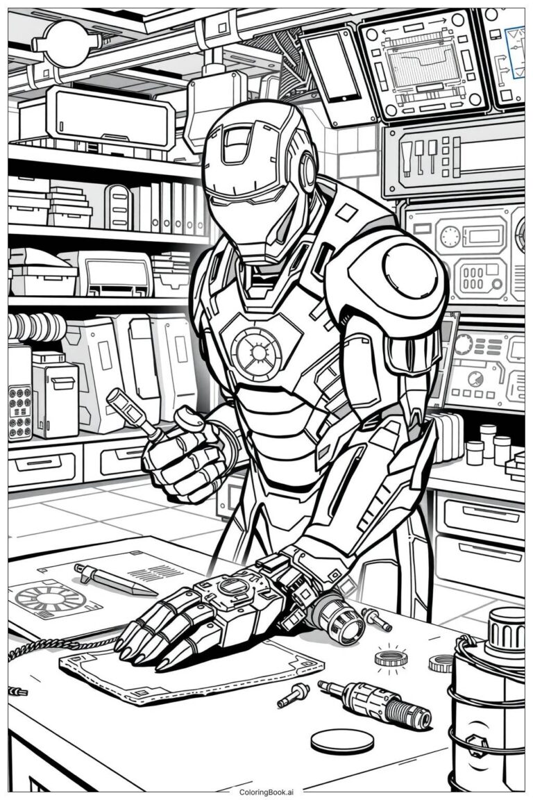 61 Iron Man Coloring Pages Free PDF U0026 PNG Printables