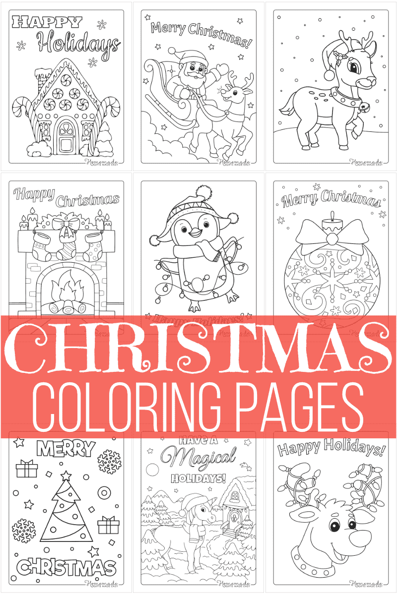 650 Free Christmas Coloring Pages For Kids U0026 Adults
