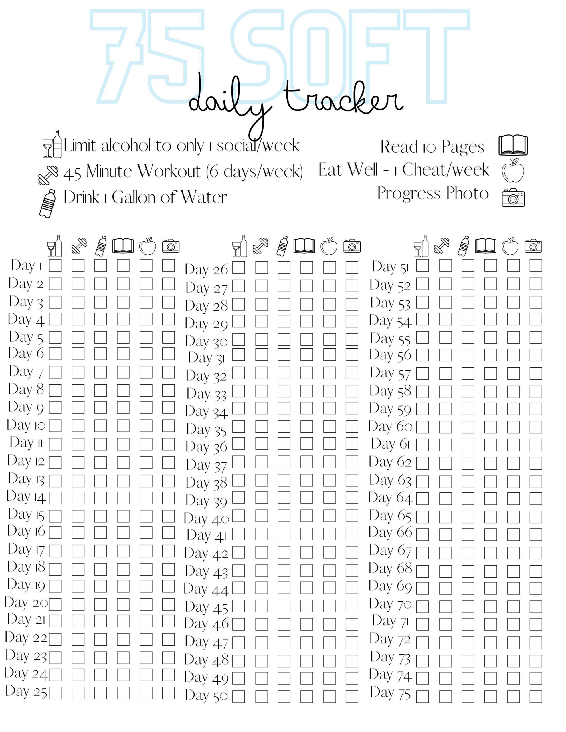 75 Soft Template Free Printable