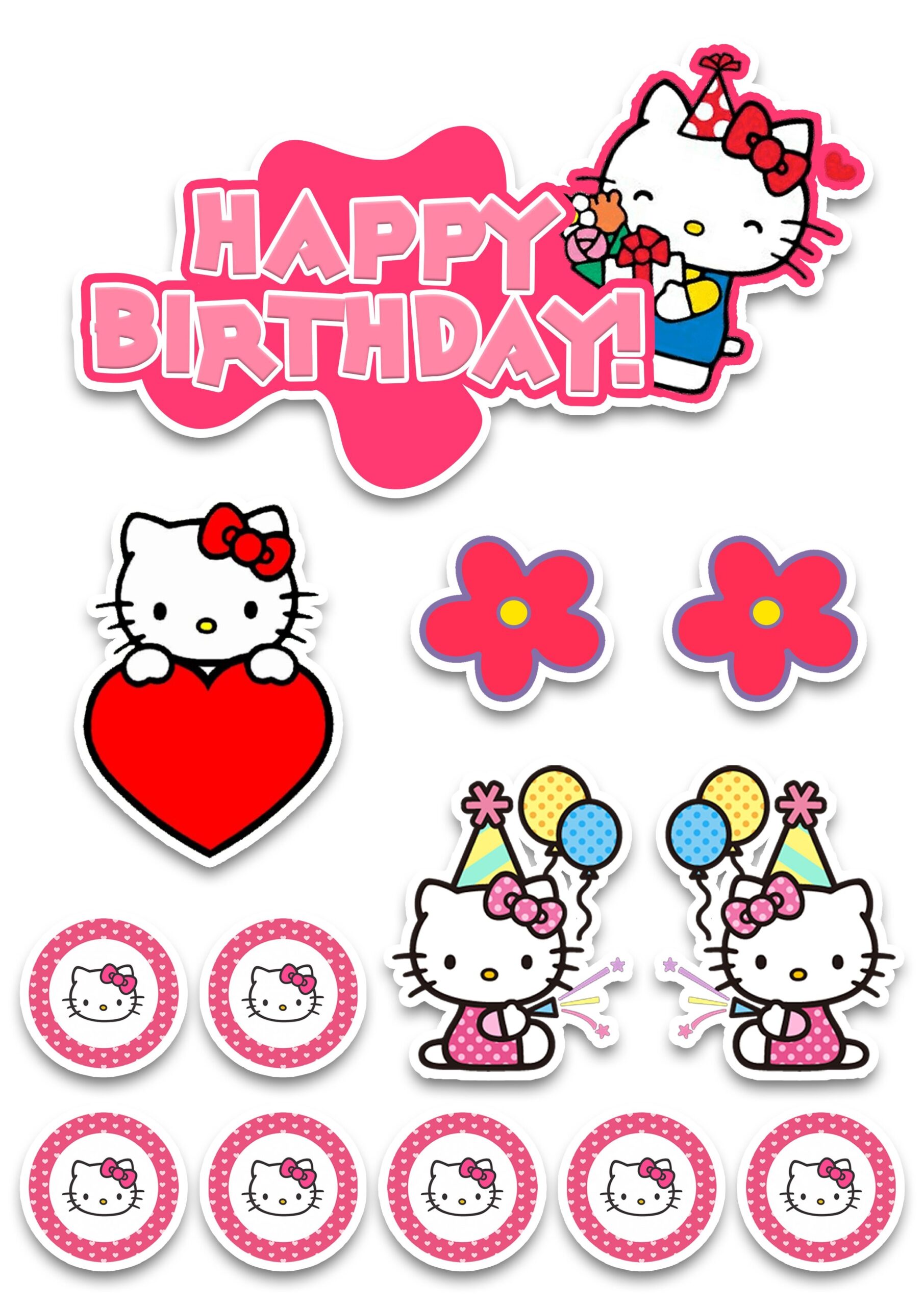 A4 Printable Hello Kitty Cake Topper By Sofiadenice deguzman Raket PH