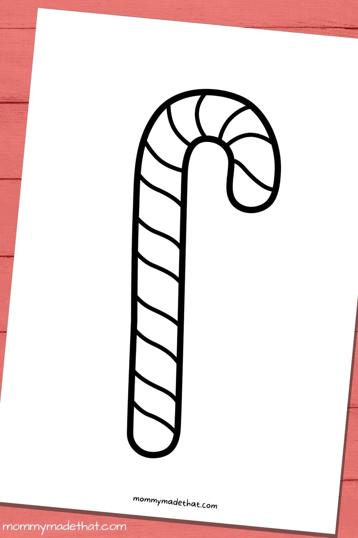 Large Candy Cane Template Free Printable