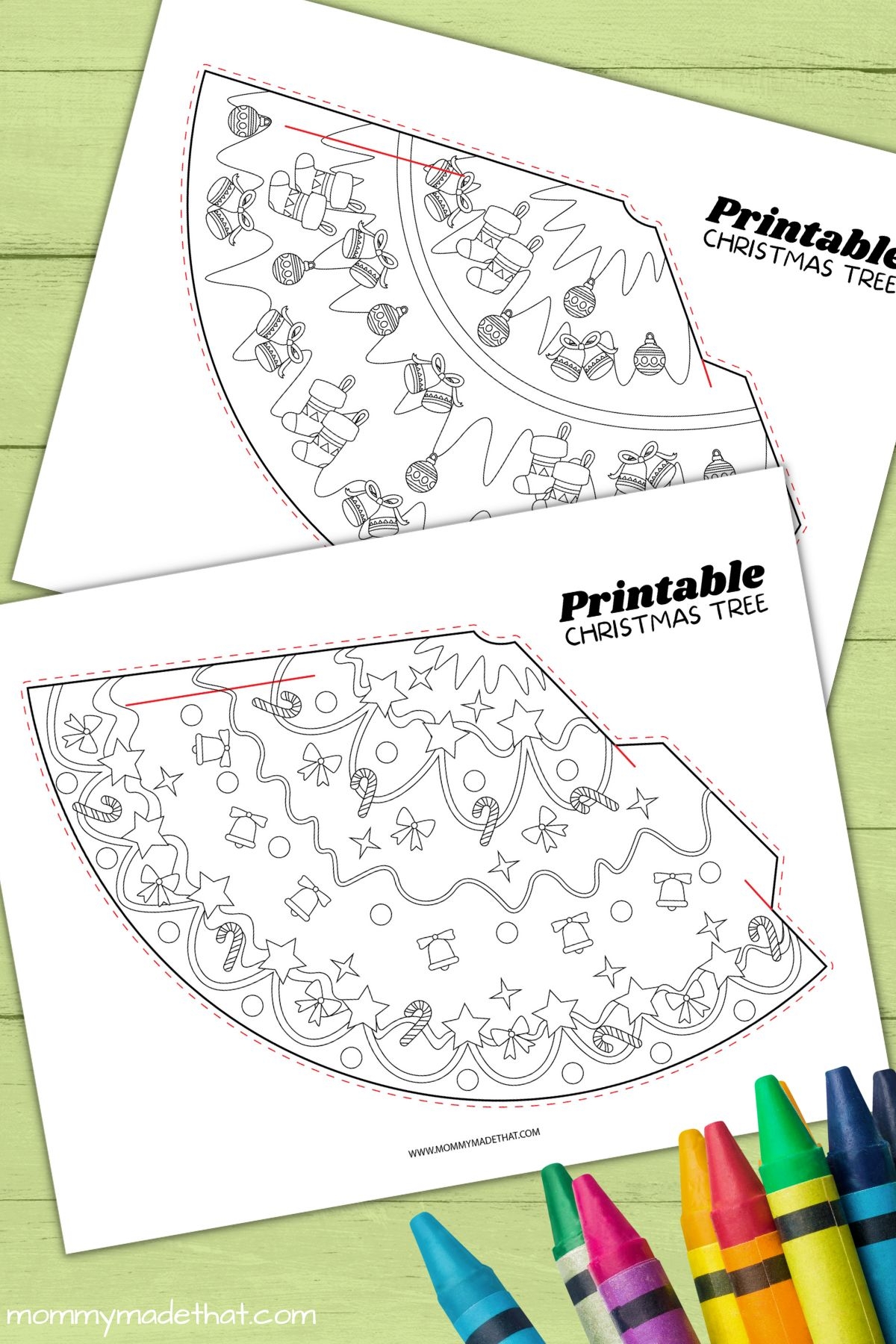 Adorable Free Printable Christmas Trees Makes A Tree Shape 
