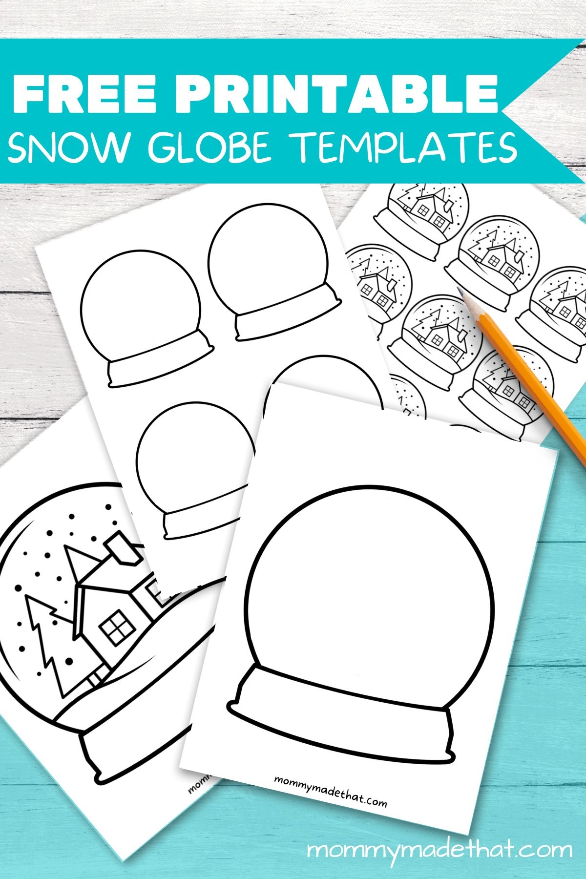 Printable Blank Snow Globe Template