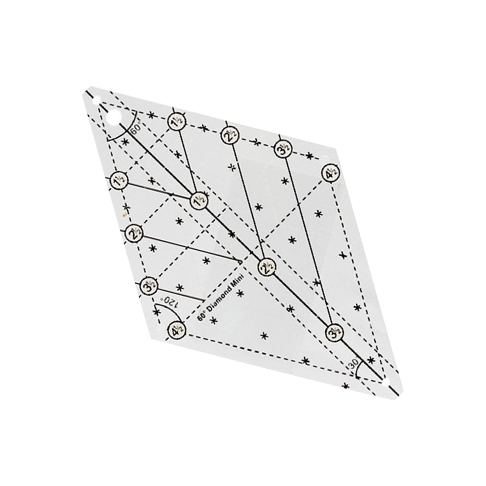 Amazon 60 Degree Diamond Quilting Template Free Quilting Templates Quilting Ruler Transparent Professional For Simple Quilting Designs Fittings 
