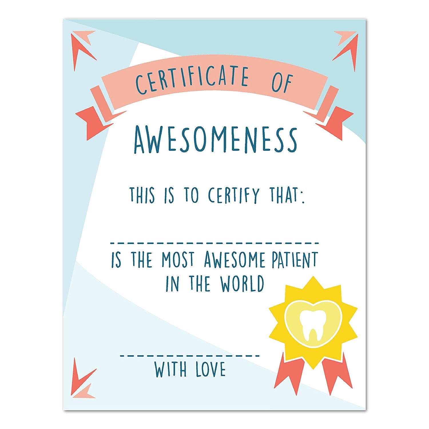 Amazon Certificate Of Awesomeness 18x24 Inch Print Best Patient Certificate Award Certificate Children Certificate Personalized Certificate Certificate Template Posters Prints