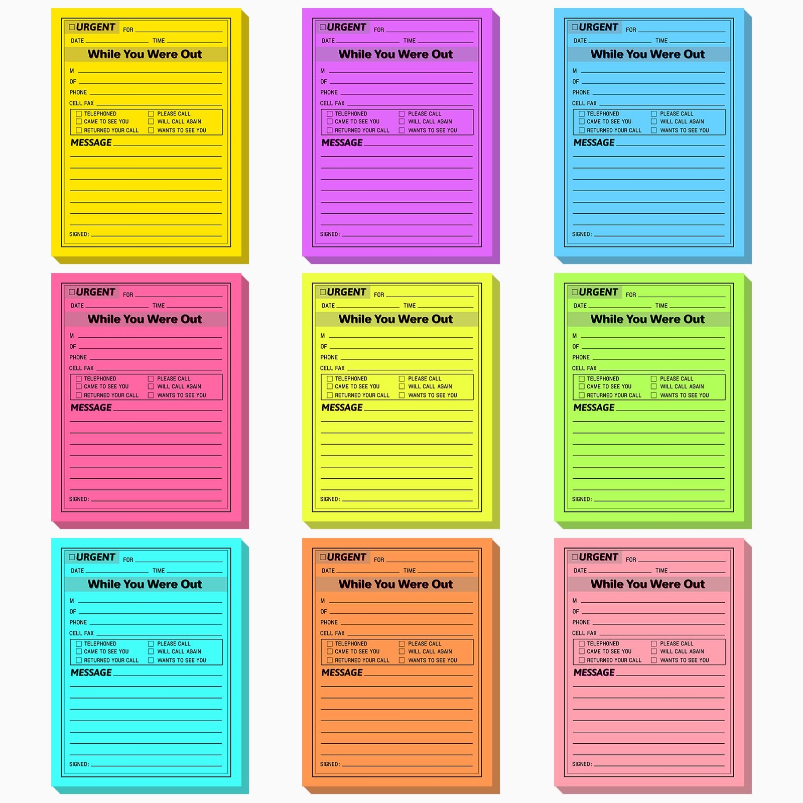 Free Printable Message Pad Template
