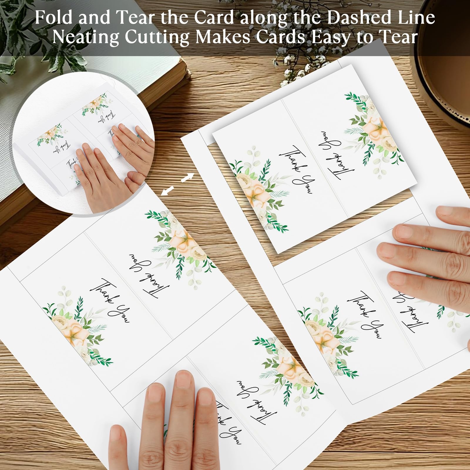 Amazon MaxGear Printable Place Cards 160Pcs Blank Name Cards For Table Setting 2