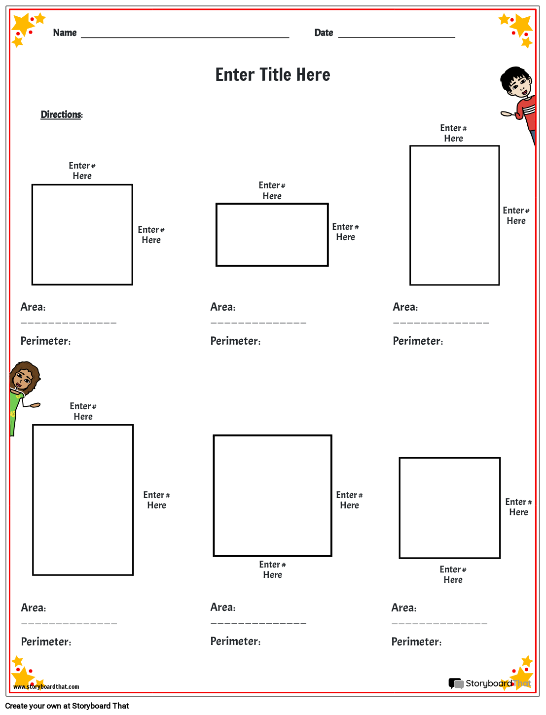 Area And Perimeter Worksheets By Storyboard That 2025 