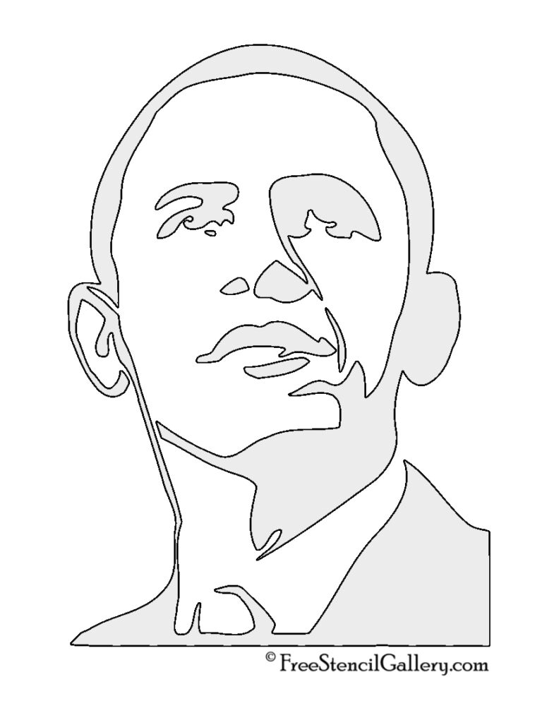 Barack Obama Stencil 2 Free Stencil Gallery