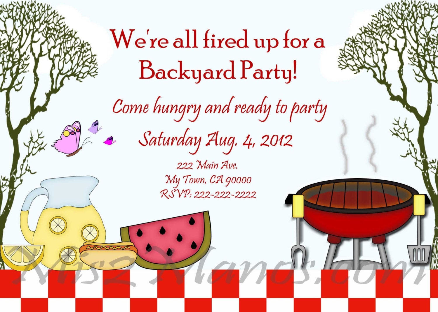 Free Printable Bbq Invite Template