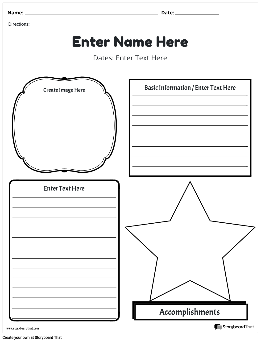 Biography Worksheets Biography Graphic Organizers Biography Worksheets Biography Graphic Organizers