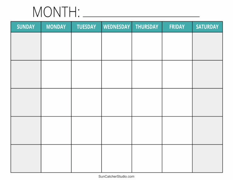 Blank Calendar Templates Free Printable Pages Free Printables Monograms Design Tools Patterns U0026 DIY Projects