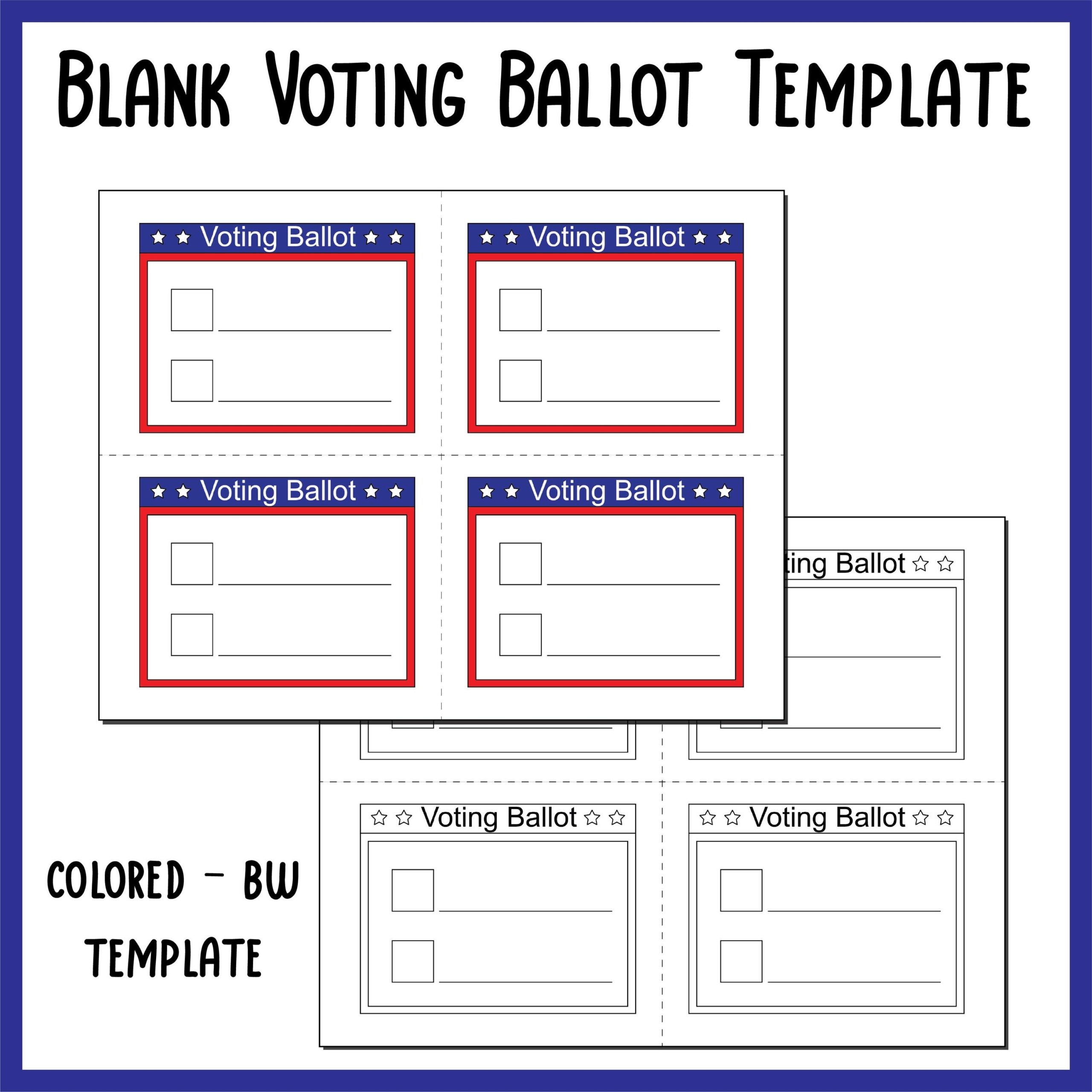 Blank Voting Ballot Template Mock Election Day Paper Printables Activities Blank Voting Ballot Template Mock Election Day Paper Printables Activities