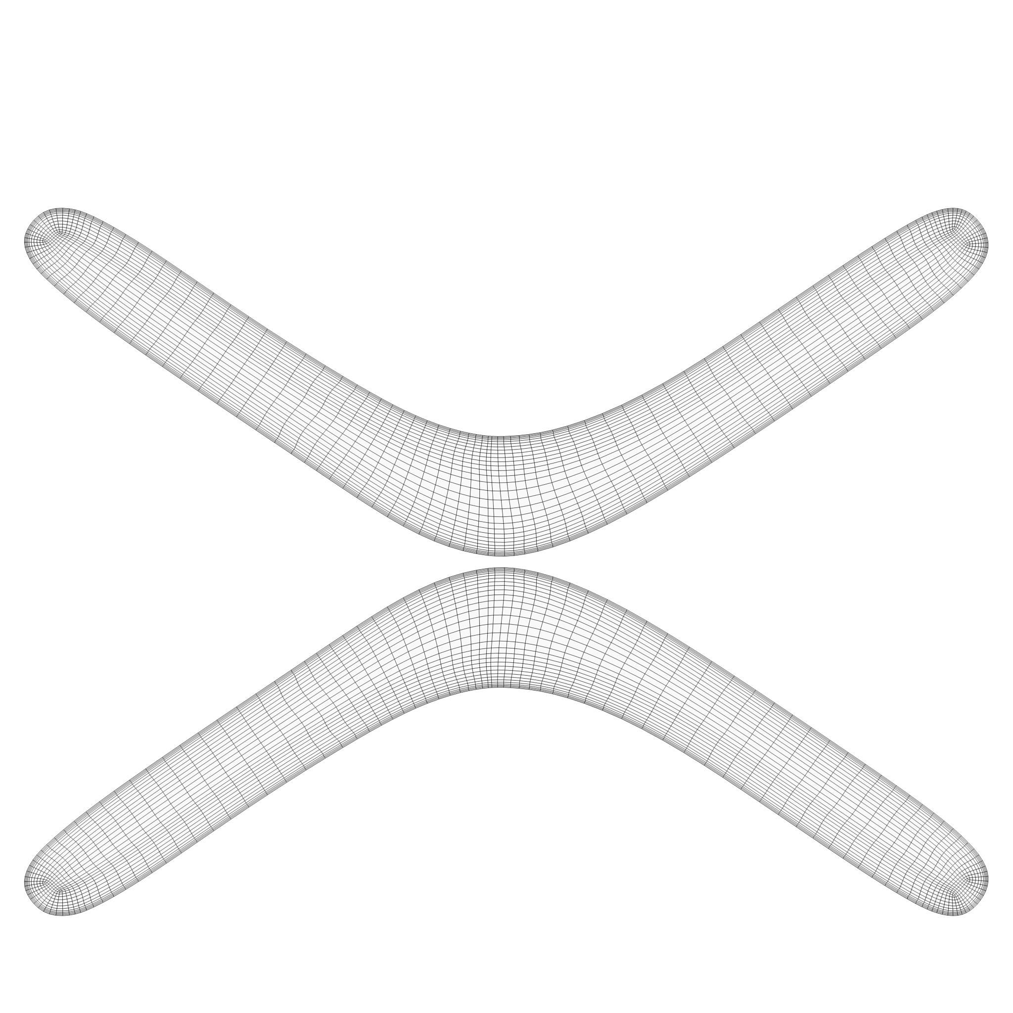Boomerang 3D Model 5 blend fbx obj Free3D