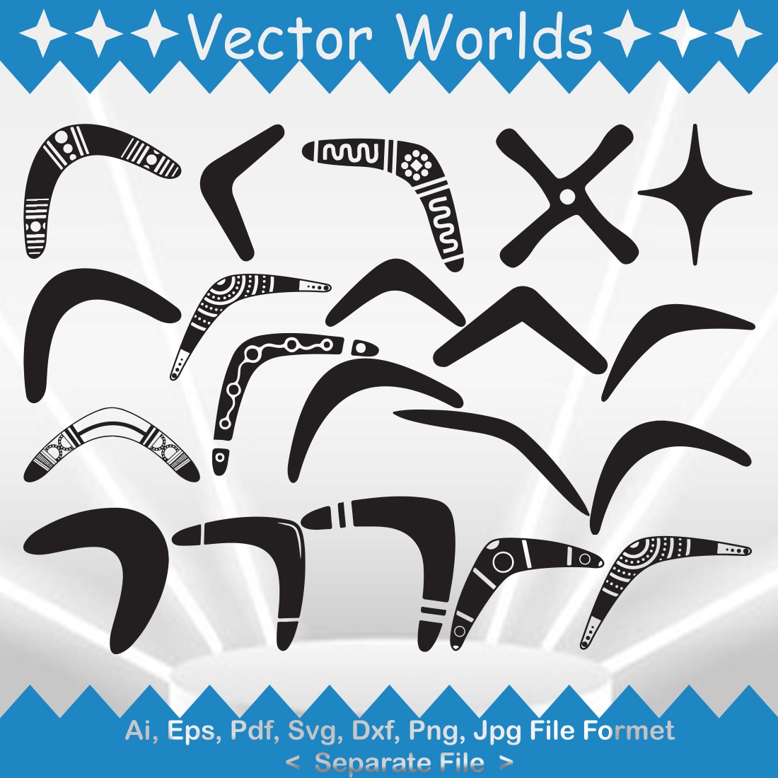 Boomerang SVG Vector Design MasterBundles