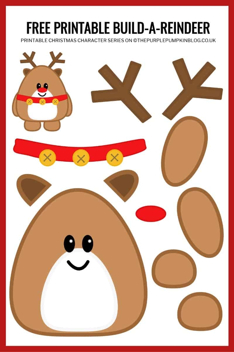 Free Printable Reindeer Template Pdf