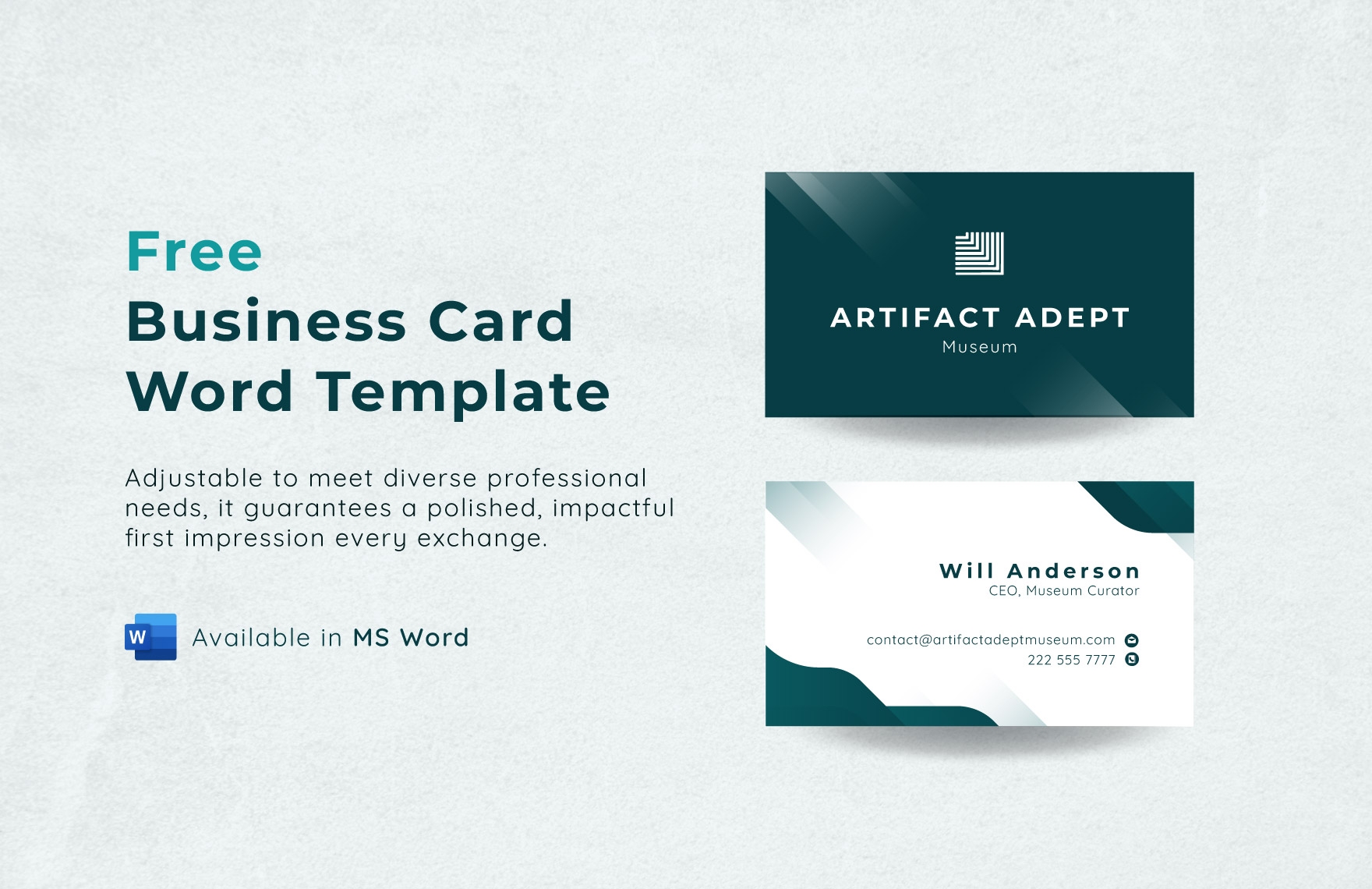 Free Printable Blank Business Cards Templates